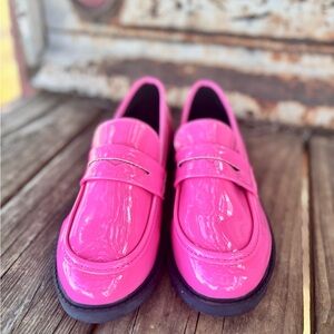& Other Stories Shiny Pink Loafers